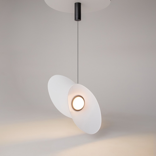 Maytoni evolution lampada led 9w 3000k a sospensione bianca