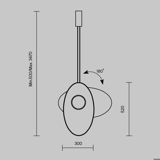 Maytoni evolution lampada led 9w 3000k a sospensione particolare