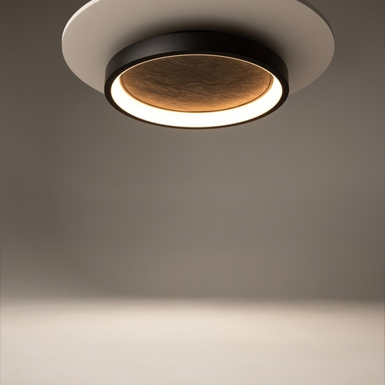 Maytoni orign plafoniera moderna led 40w 3000k in pietra naturale