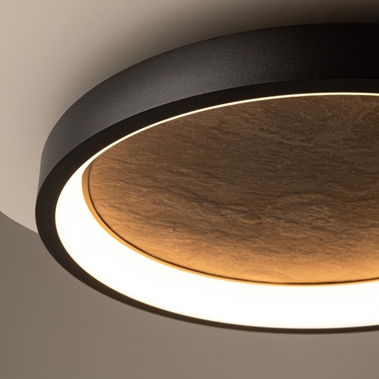 Maytoni orign plafoniera moderna led 40w 3000k in pietra naturale