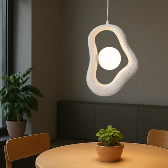 Maytoni opus lampada a sospensione bianca design minimal