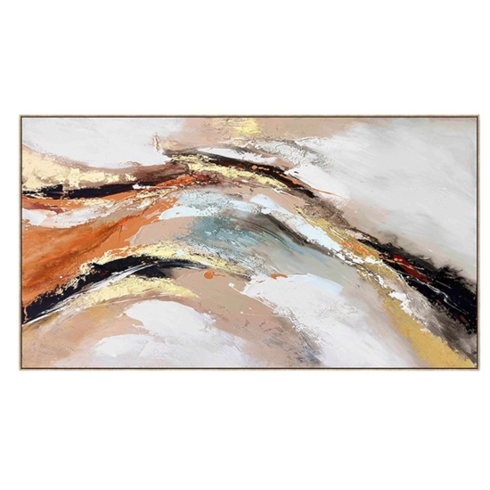 Quadro astratto materico moderno 100x180 cm per soggiorno