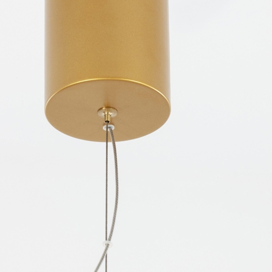 Lampadario moderno sfera oro led 22w 3000k per salotto