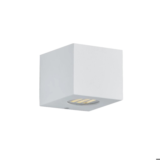 Applique per esterno cubo bianco led 4w 3000k