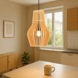 Maytoni roots lampada a sospensione in legno