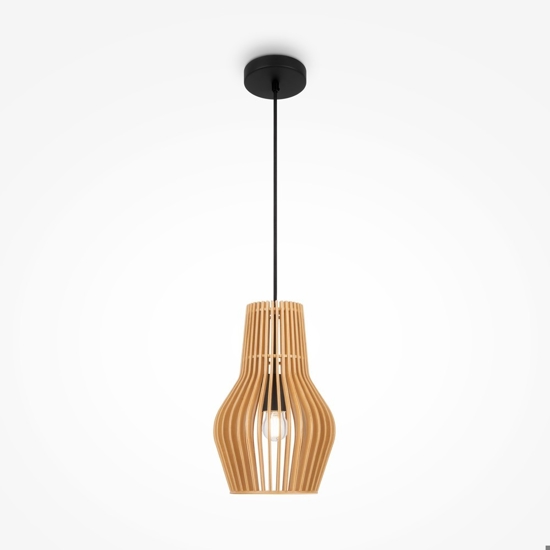 Maytoni roots lampada a sospensione in legno