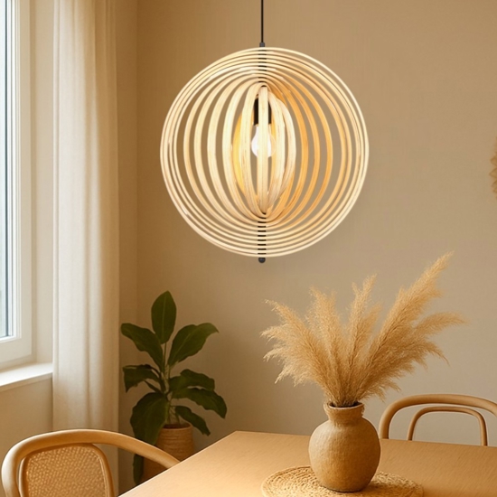 Maytoni roots lampada a sospensione orientabile in legno