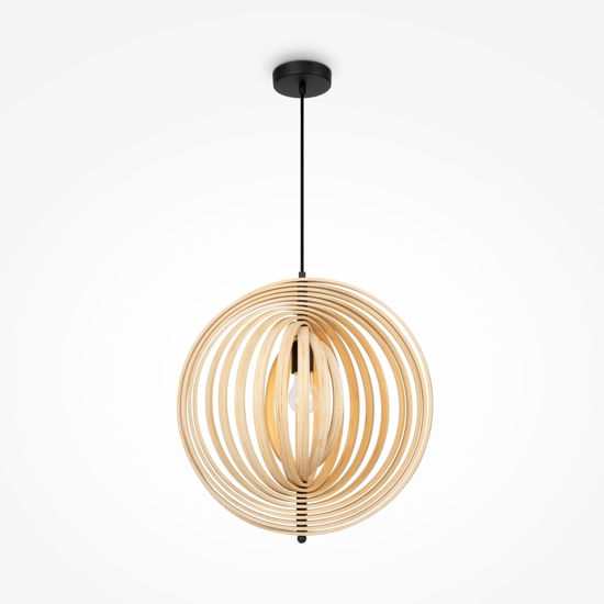 Maytoni roots lampada a sospensione orientabile in legno