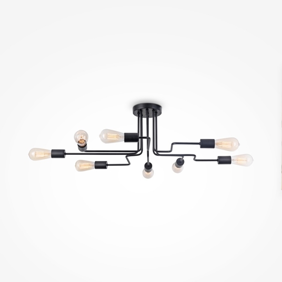 Maytoni gilbert plafoniera moderna colore nero