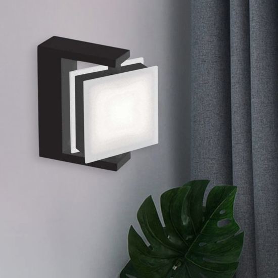Vivida axella applique led 10w 3000k nera girevole