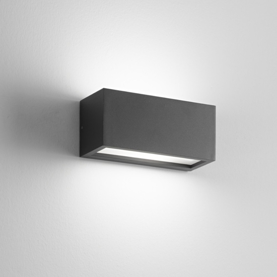 Isyluce applique da esterno antracite rettangolare