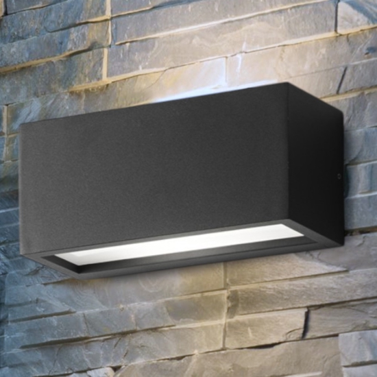 Isyluce applique da esterno antracite rettangolare