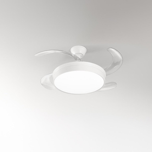 Perenz open plafoniera con ventilatore bianco led cct ambienti da 13 a 20mq