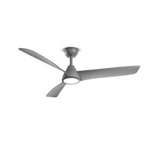 Perenz nora ventilatore da soffitto led cct grigio opaco motore dc ambienti >20mq