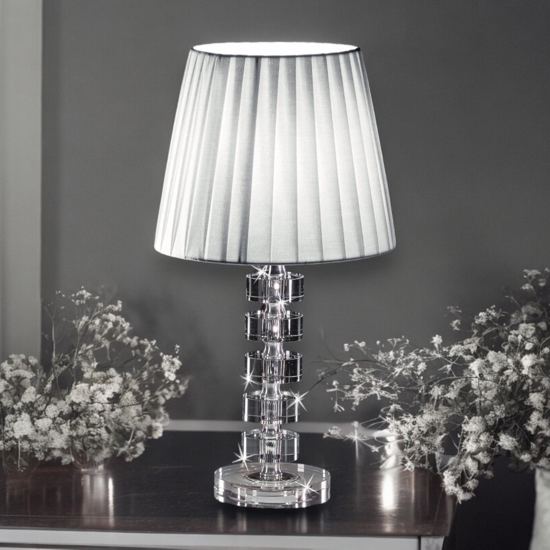 Lampada da comodino in cristallo abatjour  fp