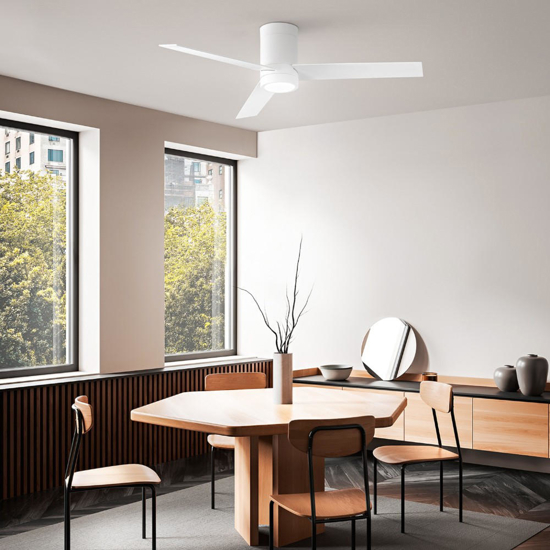 Perenz antares ventilatore da soffitto bianco ambienti >20mq led cct