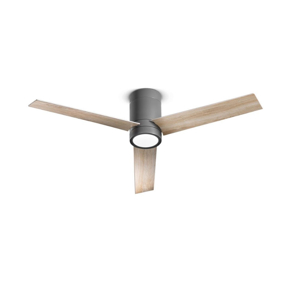 Antares perenz ventilatore da soffitto grigio led cct con telecomando ambienti >20mq