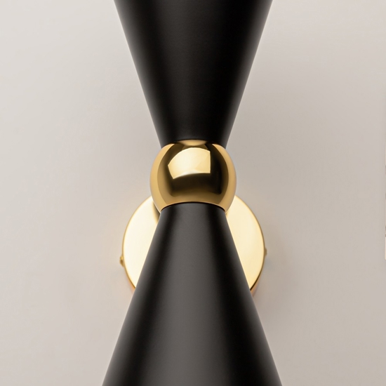 Maytoni vesper applique da parete nero moderno