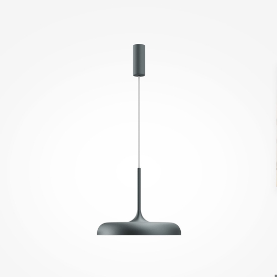 Maytoni gerhard lampada a sospensione led 26w 3000k grigia mod189pl-l18gr3k1