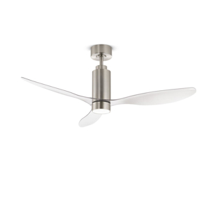 Perenz tube ventilatore da soffitto cromo spazzolato led cct ambienti >20mq