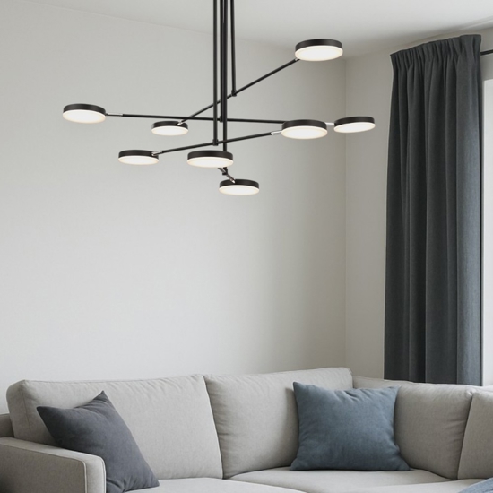 Maytoni fad lampadario moderno led 49w 3000k orientabile
