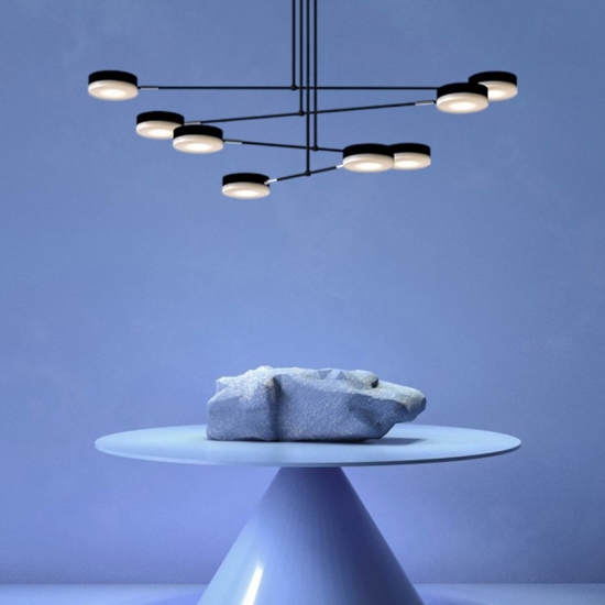 Maytoni fad lampadario moderno led 49w 3000k orientabile