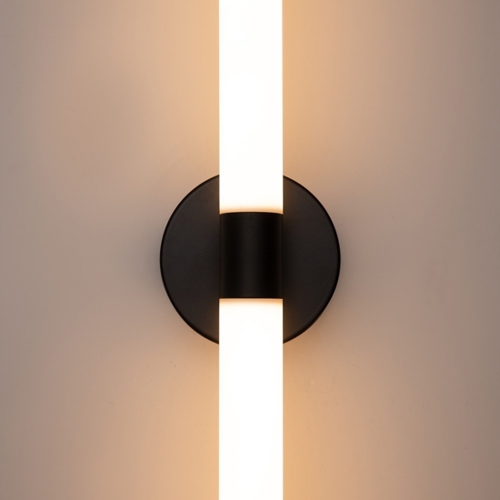 Maytoni axis applique da parete led 16w 3000k colore nero
