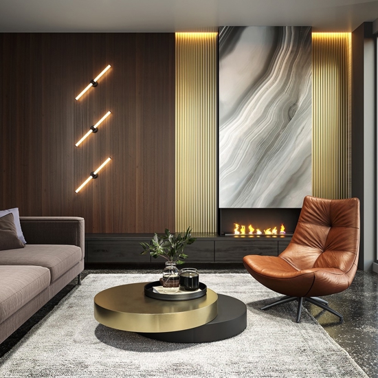 Maytoni axis applique da parete led 16w 3000k colore nero
