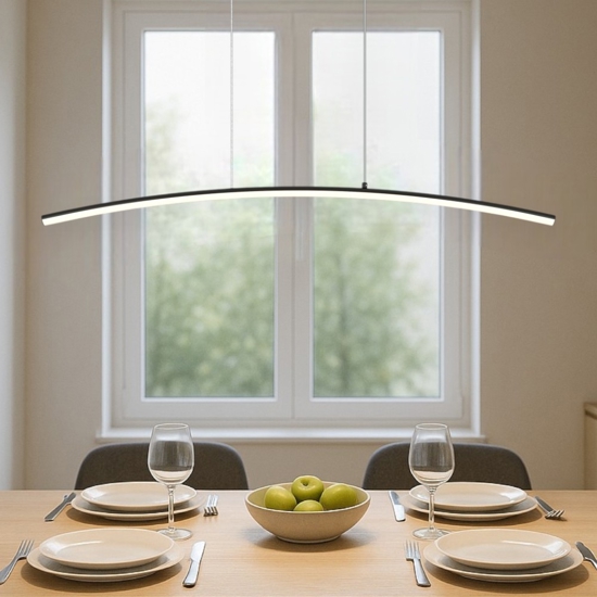 Maytoni curve lampadario cucina led 15w da 3000k a 4000k moderno