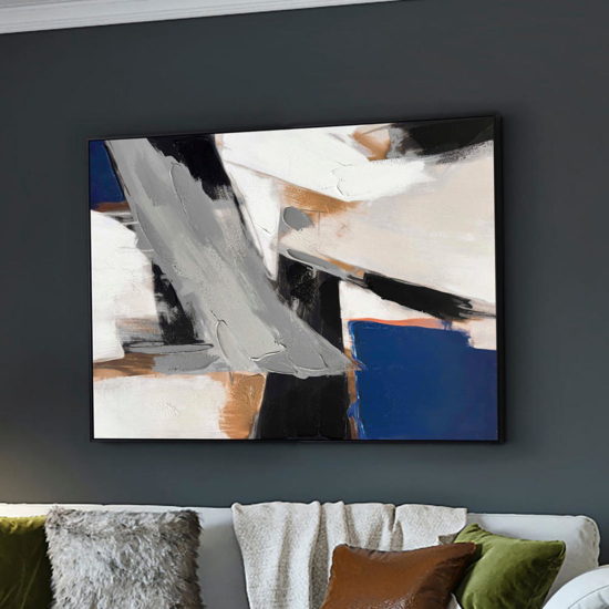 Quadro astratto moderno 90x120 cm per soggiorno