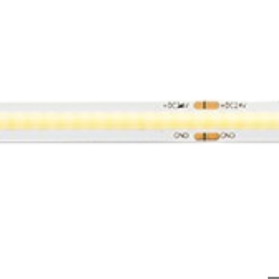 Gea luce bobina 5 mt striscia led cob 24vdc 8w-mt 3000k