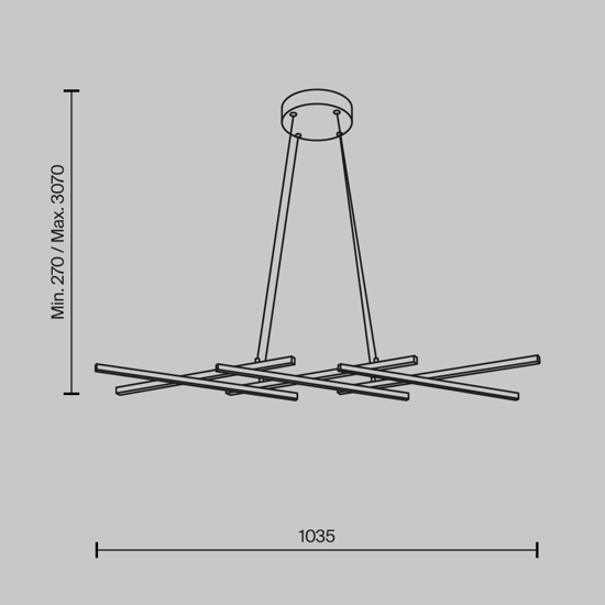 Maytoni halo lampadario cucina led 40w da 3000k a 4000k moderno