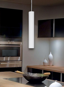 Lampada a sospensione cilindro ideal lux look sp1 d06 bianco