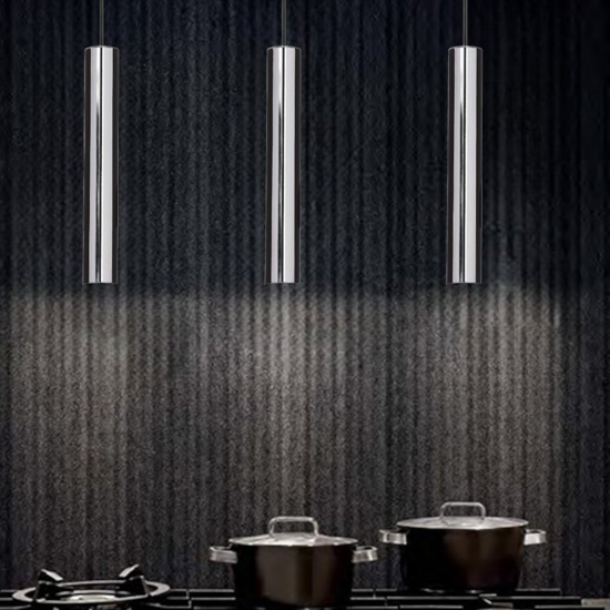 Look sp1 d06 lampada a sospensione per isola cucina cromo ideal lux