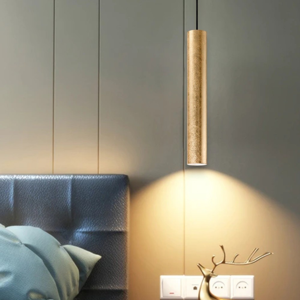 Look sp1 d06 ideal lux lampada a sospensione cilindro foglia oro