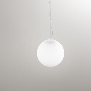 Affralux potiri lampada a sospensione sfera vetro bianco