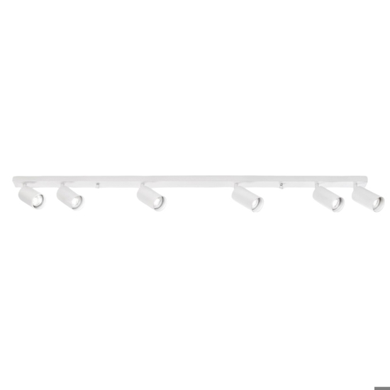 Plafoniera bianca con faretti orientabili 120cm isyluce