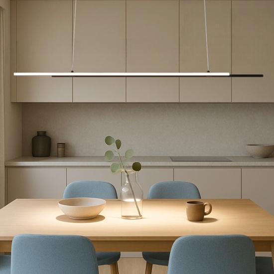 Maytoni halo lampadario led 48w 4000k per tavolo da cucina