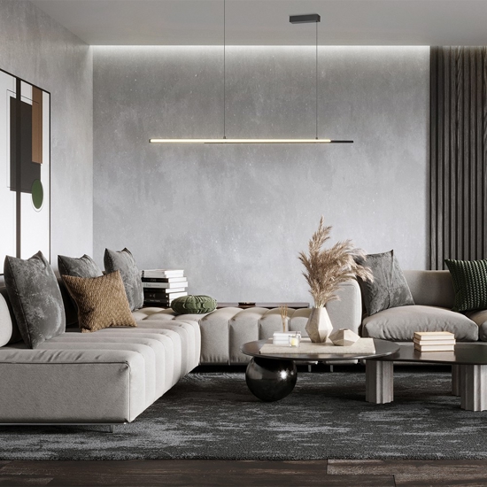 Maytoni halo lampadario led 48w 4000k per tavolo da cucina