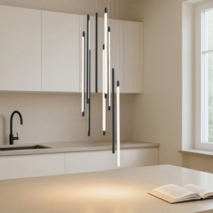 Maytoni light stick lampada a sospensione led 46w 3000k con pendenti