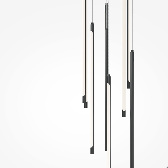 Maytoni light stick lampada a sospensione led 46w 3000k con pendenti