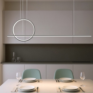 Maytoni halo lampadario cucina led 40w da 3000k a 4000k moderno