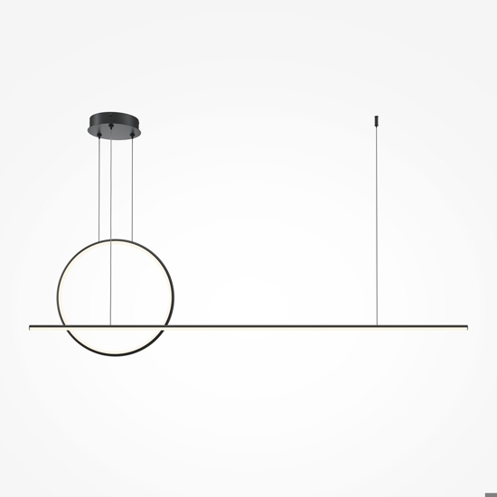 Maytoni halo lampadario da cucina led 40w da 3000k a 4000k moderno