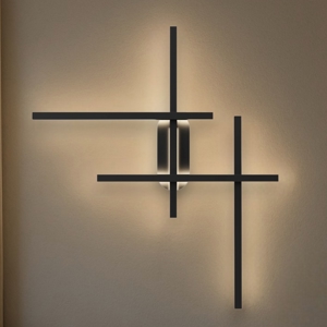 Maytoni halo applique da parete led 24w da 3000k a 4000k geometrico