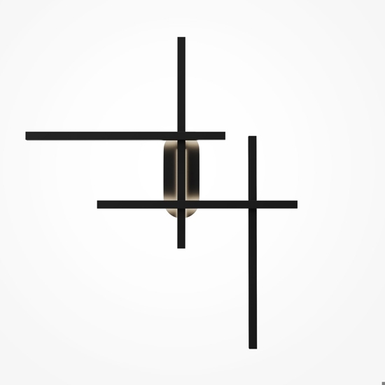 Maytoni halo applique da parete led 24w da 3000k a 4000k geometrico