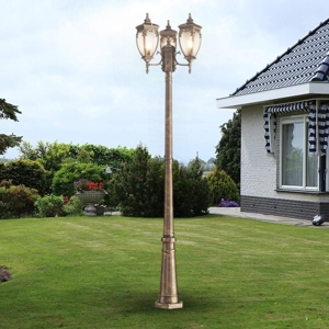 Maytoni fleur lampione da giardino ip44 3 luci
