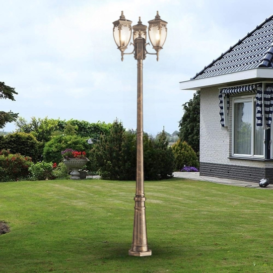 Maytoni fleur lampione da giardino ip44 3 luci