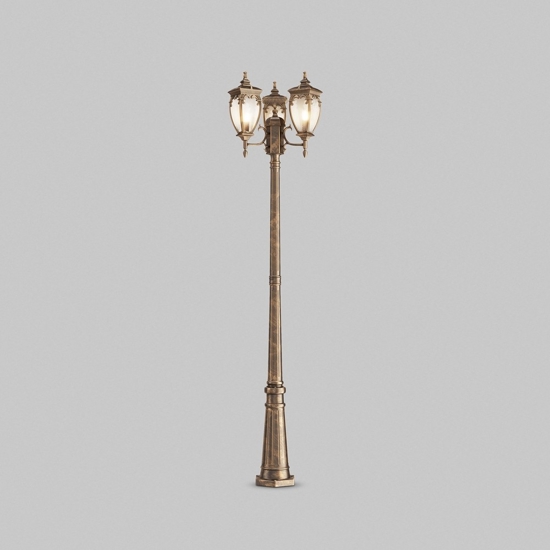 Maytoni fleur lampione da giardino ip44 3 luci