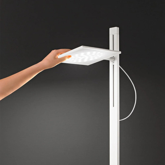 Radiante peren lampada da terra moderna bianco orientabile led cct 2700k 3000k 4000k
