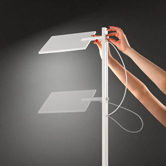 Radiante peren lampada da terra moderna bianco orientabile led cct 2700k 3000k 4000k